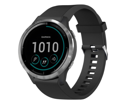 Pasek i akcesoria do zegarków FIXED Silicone Strap do Garmin Fenix QuickFit black (20mm) FIXSST-QF20MM-BK